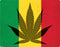 Marijuana Rasta Flag Galaxy Book 12in Skin